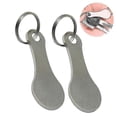 thumbnail image 2 of 2pcs Shopping Trolley Release Key - Stainless Steel Removable,sliver, 2 of 5