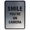 Brushed Silver, variant on Signs ByLITA Portrait Round Smile you're on camera Sign - Laser-Engraved Lettering | Durable ABS Plastic | Vibrant Colors | Powerful Foam Tape (Brushed Silver) - Small