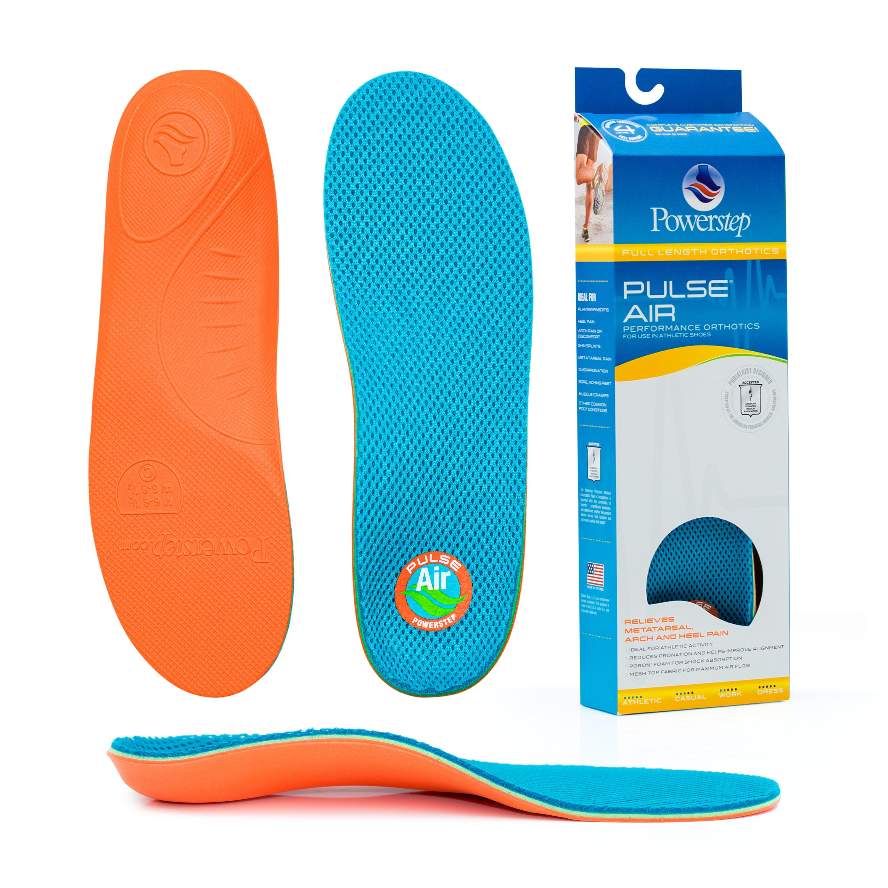 PowerStep® PULSE® Air Neutral Arch Running Insoles