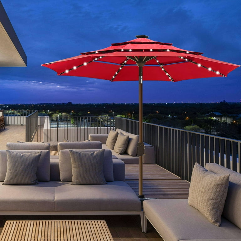 elite patio umbrellas Fiji The canopy is made of UPF50 plus polyester fabric EliteShade Market Umbrellas in Patio