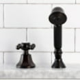 thumbnail image 4 of Kingston Brass KSK4305BXTR Deck Mount Hand Shower with Diverter for Roman Tub Faucet, Oil Rubbed Bronze, 4 of 5