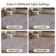 thumbnail image 7 of ODIKA 8'x10' Washable Area Rug Non-Slip Chair-Friendly Mat Vintage Plum Distressed Scroll Border Pink Mauve Boho Purple Flowing Dynamic for Dining Room, Large Office, Lounge, 7 of 7