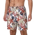 thumbnail image 2 of Uemuo Starfish Shell Pattern Mens Swim Trunks Quick Dry Board Shorts with Mesh Lining, Stretch Beach Shorts Quick Dry No-Chafing Board Shorts-Small, 2 of 9