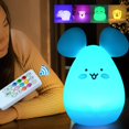 thumbnail image 2 of CNKOO Owl Alpaca Koala Lampe de Chevet à Changement de Couleur avec Télécommande, 2 of 10