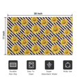 thumbnail image 5 of Black White Stripe Sunflower Pattern Door Rugs,Washable Non Slip Door Mats Indoor,Decorative Door Mats,Entry Mat Indoor for Entrance,Bedroom,Kitchen,Bathroom,17"x30", 5 of 6