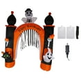 thumbnail image 2 of 8ft Skull Ghost Inflatable Arch, LED Light  Decor with Power Cord, Zipper, 210T Polyester, Tear Resistant, LED Lights, Water Resistant, Holiday Decoration,Parks,Bars,Clubs, 2 of 7