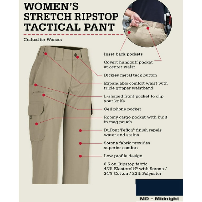 Dickies women's tactical stretch ripstop pants sales