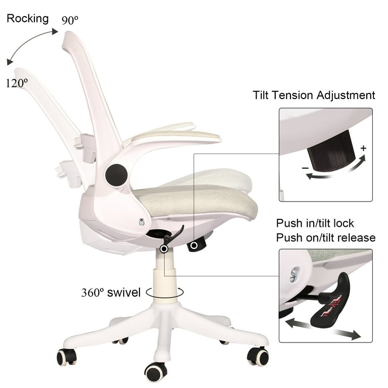 VECELO High Back Ergonomic Office Chair with Adjustable Headrest Armre