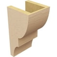 thumbnail image 5 of 6"W x 6"D x 12"H Wide Ridgewood Rough Cedar Woodgrain TimberThane Corbel, Primed Tan, 5 of 6