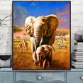 thumbnail image 4 of Pintura de Diamante 5D MACHAO Elefante Africano 30 x 40 cm Decoración de Pared, 4 of 5