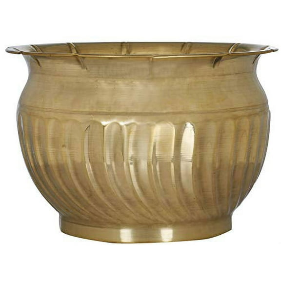 Exotic India Brass Planter - Brass Statue