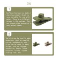 thumbnail image 4 of Naiovety Paquete de 20 pinzas para lona, ​​portátiles, reutilizables, desmontables, de Color sólido, para interior y exterior, para acampar, carpas Verde Naiovety OD022567-01, 4 of 6