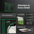 thumbnail image 5 of VIVOSUN S848 4x8 Grow Tent, 96"x48"x80" High Reflective Mylar with Observation Window and Floor Tray for Hydroponics Indoor Plant for VS4000/VSF4300, 5 of 9