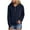 Navy_3, variant on Godom Women's Oversized Sweatshirt Casual Long Sleeve Button Neck Pullover Sweatshirts for Women Light Patchwork Shirts