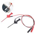 thumbnail image 3 of Riwesomey 2 uds Clip de gancho de prueba y conector banana 2mm Mini rojo negro con sonda de prueba de enchufe Cable de silicona para multímetro Herramientas y ferretería Riwesomey TO004508-00, 3 of 6