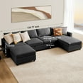 thumbnail image 2 of GIANNA Modular Sectional Sofa, 6 Seat Sofa Set with Storage for Living Room, U-Shaped Modern Sofa Sleeper, Comfy Sofa Couch with Extra Deep Seats for Lounge, 2 of 8