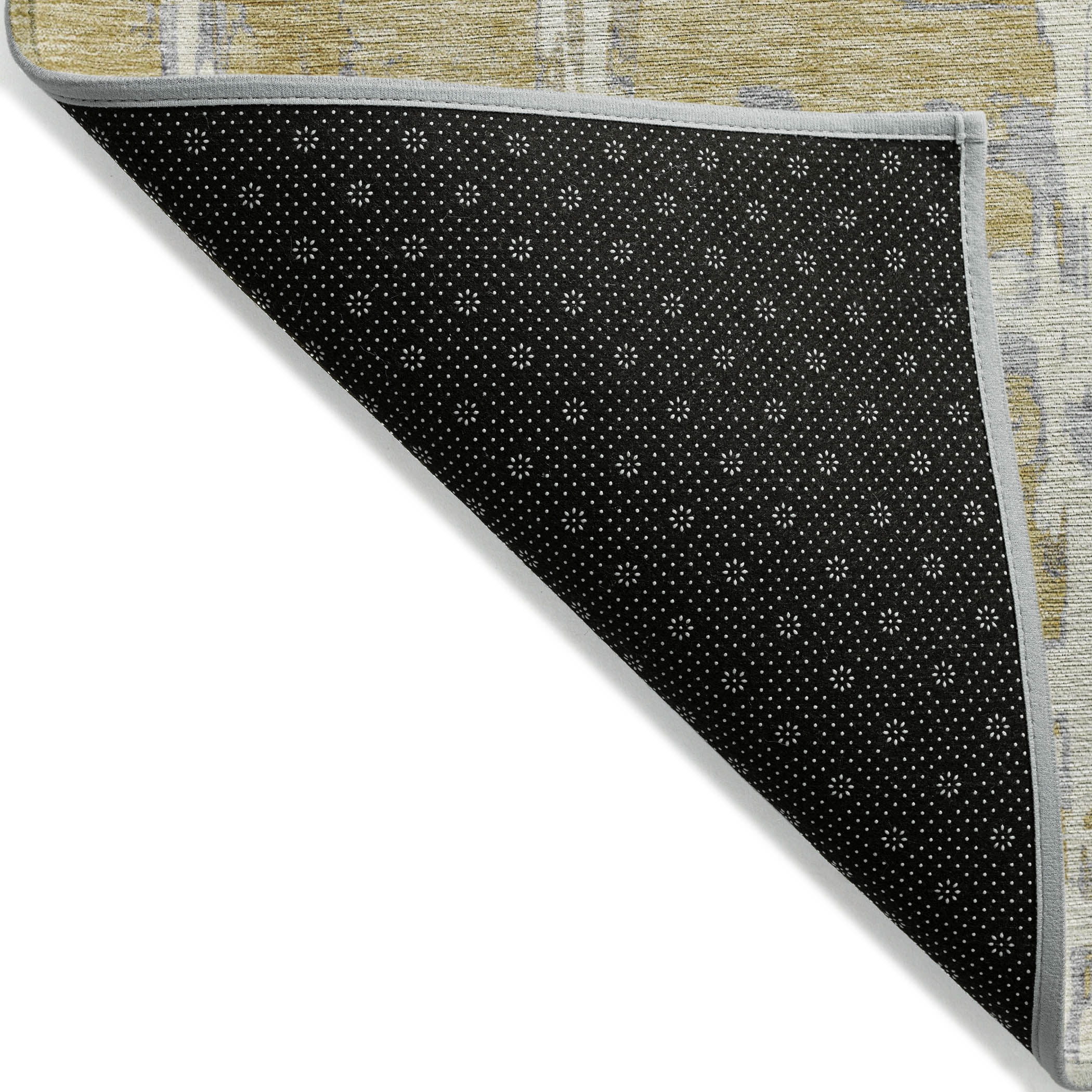 Addison Rugs Chantille Indoor/Outdoor Transitional Stripes Gold Washable Rectangle Rug, 8' x 10'