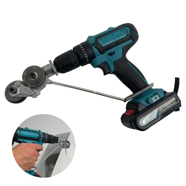 LEERUI Metal Nibbler Drill Attachment, Electric Drill Plate Cutter for