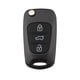 thumbnail image 2 of Carcasa de telemando de 3 botones para coche, chip de 433 MHz interior para I30 Ix35 Cola Cubierta remota de la caja del llavero del coche, 2 of 3