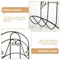 thumbnail image 2 of WHAMVOX Garden Hose Hanger Hose Hanger for Outdoor 37x31x13cm Black, 2 of 8