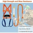 thumbnail image 2 of SHAR Fall Arrest Safety Belt, 5 Point Safety Fall Arrest Kits, Ergonomic Adjustable Fall Protection Climbing Harness, Fall Arrest Safety Protection for Climbing Work at Height, 2 of 5