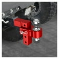 thumbnail image 4 of Adjustable Trailer Hitch Ball Mount Fits 2-Inch Receiver 6-Inch Drop Hitch Tow Hitch Aluminum Forged Shank 2"& 2-5/ 16"Balls ,Weatherproof Double Locking Hitch Pin, 4 of 5