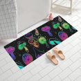 thumbnail image 2 of Purple Mushroom Star Black Pattern Bathroom Rugs Mat,Non Slip Microfiber Bathroom Rug,Rubber Backing,Soft Bathroom Mats for Bathroom Floor,Tub and Shower,60x24in(150x60cm), 2 of 5
