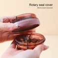 thumbnail image 4 of CSChome Pill Box Portable Dispenser Box – Sealing Lid Double Layer Round Plastic Box Portable Tablet Supplement Capsule Holder, 4 of 7