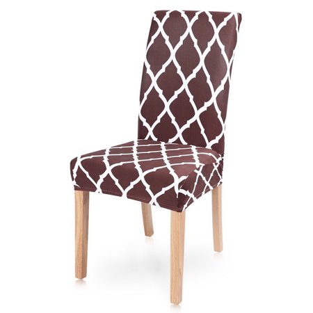 SEARCHI  Dining Chair Slipcovers, Geometric Printed Dining Chair , Removable Washable Short Dining Chair Slipcovers  Dining , ,