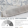 thumbnail image 6 of Curtainking Double Layer Kitchen Valance 50x18 inch Farmhouse Floral Botanic Valance for Kitchen Living Room Rod Pocket 1 Panel Blue on Beige, 6 of 7