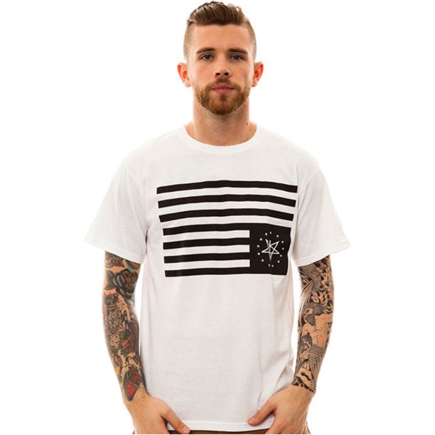 Black Scale The Black Rebels Camiseta gráfica para hombre, blanca, pequeña