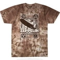 thumbnail image 3 of Led Zeppelin Men's Poster Tie Dye Short Sleeve T Shirt, 3 of 4