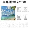 thumbnail image 5 of Orinice Palm Trees Graphic Decorative Cushion Throw Pillow Cover for Home Couch Bed Sofa 20x20in, 5 of 5