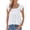 White, variant on Women's Tank Tops Camisole Pleated Shirt Spaghetti Strap Fit Casual Sleeveless Summers Fashion Shirt Undershirt,Green,S
