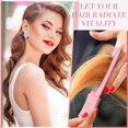 thumbnail image 2 of Peine rosa para cardar con púas metálicas alternas, peine antiestático para el cabello, mango ergonómico, paquete de 3, 2 of 5