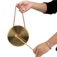 thumbnail image 3 of MIANGASTORE 1 Set Celebration Gong Drum Orff Percussion Instrument Hand Gong, 3 of 6