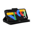 thumbnail image 4 of Compatible With Google Pixel 4a 4g Case Pu Leather Magnetic Flip Zipper Card Holder Wallet Cover, 4 of 5
