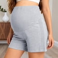thumbnail image 4 of MEZZALL Women Maternity Shorts Solid Color For Summer Casual Loose Fit Breathable Wear Comfortable Pregnancy Pants For Outdoor Walking Relaxed Fit Pregnant Shorts, 4 of 5