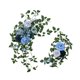 thumbnail image 5 of 2 piezas de flores de arco de boda, rosas artificiales, guirnalda de flores, hermosa decoración decorativa Azul, 5 of 9