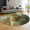 thumbnail image 6 of Addison Rugs Mayfield Premium Machine Washable Transitional Abstract Brown Round Rug, 8' x 8', 6 of 6