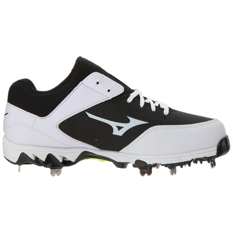 White and black sale mizuno softball cleats