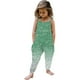 thumbnail image 1 of Odeerbi 1-6 Años Niñas Mono de Verano Brillante Impresión Brillante Camisola Romper Casual Transpirable Cómodo Monos Correa Bib Pantalones En General Traje de Juego, 1 of 5