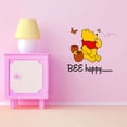 thumbnail image 3 of Children Bee Happy Cute Cartoon Wall Decal Decoration Happy Cute Bear with Honey Jars and Bee Decal Lasts Years and Easily Removable - Size: 20 In(W) x 18 In(H), 3 of 5