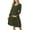 Army Green, variant on Women's Long Sleeve Maternity Dress Ruffle Maternity Clothes for Women