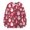 Deep Red, variant on WTOBBY Women's Casual Long Sleeve Woolen Christmas Sweatshirt, Holiday Print Pullover with Cute Design, Cozy Fall and Winter Top for Vacation and Parties,Black L