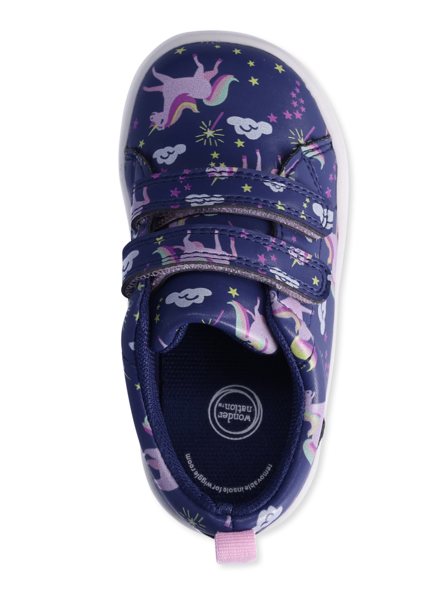 Wonder Nation Baby Unisex Adaptive Sneakers with Two Straps