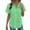 Summer Tops Green, variant on Womens Cotton Linen Dressy Blouses, Short Sleeve Shirts for Women Summer Casual Solid Color Lapel Button Down T-Shirts with Pockets
