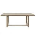 thumbnail image 2 of Uforic 71" Large Solid Wood Dinner Table for 4-8 Person, Rectangular Farmhouse Kitchen Table for Gathering, Kitchen, Dining Living Room, 2 of 8