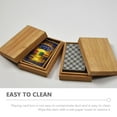 thumbnail image 6 of WEAVILUX Premium Khaki Wood Playing Card Box - Multi-Purpose and, 6 of 6