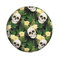 thumbnail image 4 of Spare Tire Cover, Skull Cactus Blooming Wheel Cover Tire Covers For Trailers Car Truck Camper Universal Tire Covering Fits Diameter14"-17", 4 of 4